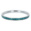 IXXXI Jewelry Vulring Zirconia Turquoise Zilverkleurig 2 mm