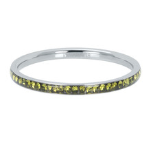 IXXXI Jewelry Vulring Zirconia Olivina Zilverkleurig 2 mm