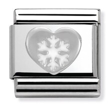 Nomination Link - 330204-02 - Classic SYMBOLS - Heart with Snowflake