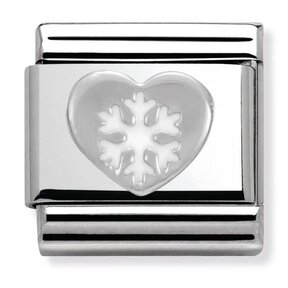 Nomination Link - 330204-02 - Classic SYMBOLS - Heart with Snowflake