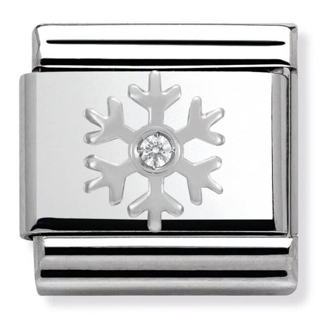 Nomination Link - 330313/02 - Classic CHRISTMAS - White Snowflake Nomination Link - 330313/02 - Classic CHRISTMAS - White Snowflake
