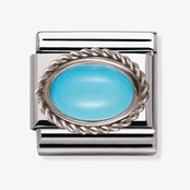 Nomination Link - 330503-06 - Classic HARD STONES - SilverTurquoise Nomination Link - 330503-06 - Classic HARD STONES - SilverTurquoise