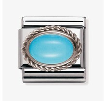 Nomination Link - 330503-06 - Classic HARD STONES - SilverTurquoise