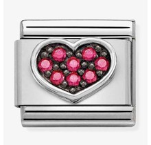 Nomination 330323/06 Symbols CZ and Heart Fuchsia