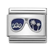 Nomination Link - 330202-48 - Classic SYMBOLS - Blue Miami Sunglasses