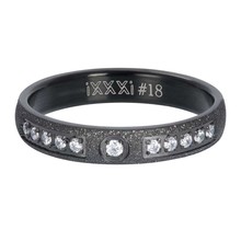 iXXXi Jewelry Vulring 4mm Blaze Zwart