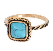 iXXXi Jewelry Vulring  Summer Turquoise 2mm Goudkleurig