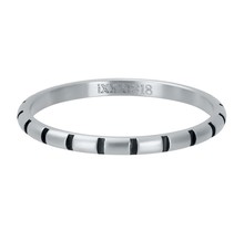 iXXXi Jewelry Vulring Stripes 2mm Zilverkleurig