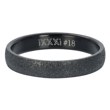 iXXXi Jewelry iXXXi Jewelry Vulring Sandblasted 4mm Zwart