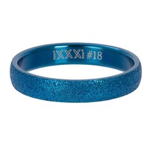 iXXXi Jewelry Vulring Sandblasted 4mm Blauw