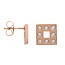 iXXXi Jewelry iXXXi Jewelry Ear studs Design Square Rosé