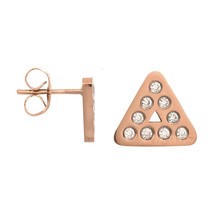 iXXXi Jewelry Ear studs Design Triangle Rosé