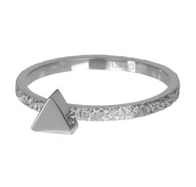 iXXXi Jewelry Vulring Abstract Triangle 2mm Zilverkleurig