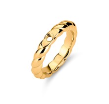 MelanO Twisted Tova Ring Goudkleurig