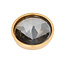 iXXXi Jewelry iXXXi Jewelry Top Part Pyramid Black Diamond Goudkleurig