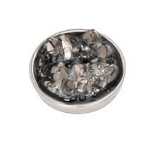 iXXXi Jewelry Top Part Drusy Dark Gray Zilverkleurig