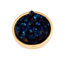 iXXXi Jewelry Top Part Drusy Dark Blue Goudkleurig