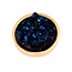 iXXXi Jewelry iXXXi Jewelry Top Part Drusy Dark Blue Goudkleurig