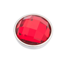 iXXXi Jewelry Top Part Facet Red Zilverkleurig