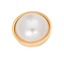 iXXXi Jewelry Top Part Facet Pearl Goudkleurig