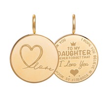 iXXXi Jewelry Pendant Daughter Love Big Goudkleurig