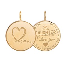 iXXXi Jewelry Pendant Daughter Love Small Goudkleurig