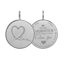 iXXXi Jewelry Pendant Daughter Love Small Zilverkleurig