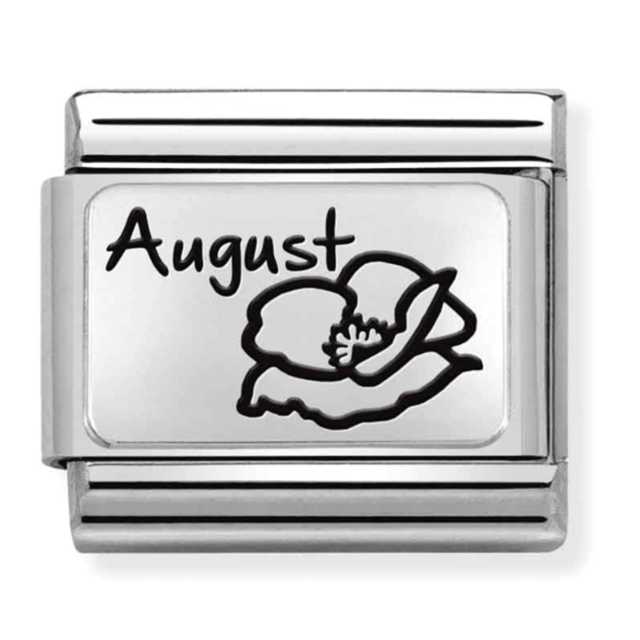 Nomination Link - 330112-20 - Classic MONTH FLOWER PLATES - August Nomination Link - 330112-20 - Classic MONTH FLOWER PLATES - August