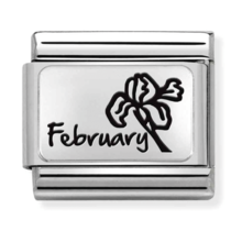 Nomination Link - 330112-14 - Classic MONTH FLOWER PLATES - February