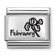 Nomination Link - 330112-14 - Classic MONTH FLOWER PLATES - February