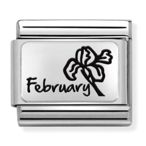 Nomination Link - 330112-14 - Classic MONTH FLOWER PLATES - February