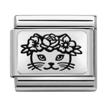 Nomination Link Cat Flowers 330111-23