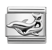 Nomination Link - 330101-29 - Classic OXIDIZED SYMBOLS - Dolphins