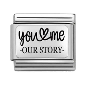 NOMINATION COMPOSABLE CLASSIC PLATE YOU AND ME STORY 330111/31
