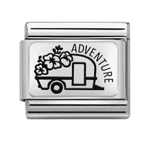 Nomination Link - 330111-25- Classic PLATES - Caravan Flowers