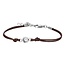 iXXXi Jewelry Armband Wax Cord Top Part Base Brown