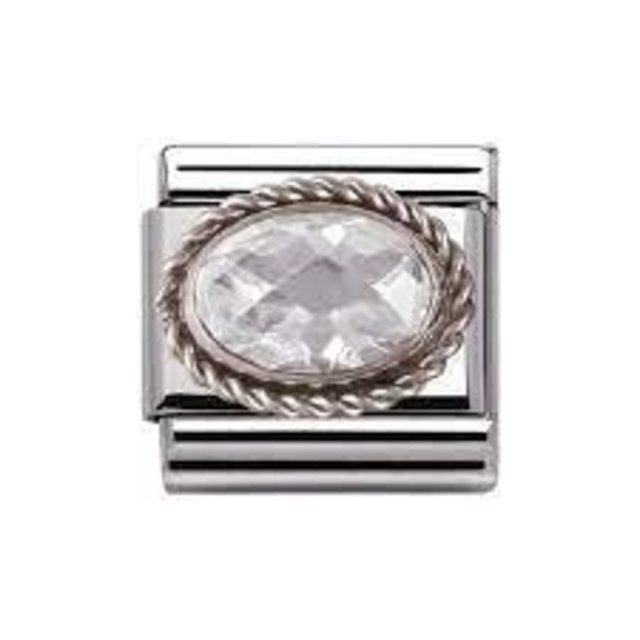 Nomination Link - 330604-010 - Classic FACETED CZ - White Nomination Link - 330604-010 - Classic FACETED CZ - White