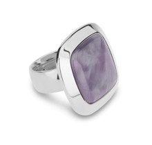 Kosmic Purple Love Ring Set Zilverkleurig