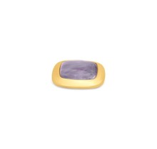 Melano Kosmic Gem Square Steentje Amethyst 22mm Goudkleurig