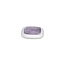 Melano Melano Kosmic Gem Square Steentje Amethyst 22mm Zilverkleurig