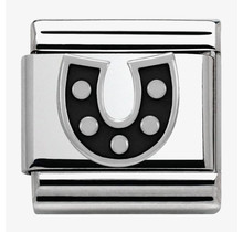 Nomination Link - 330202-08 - Classic SYMBOLS - Black Horseshoe
