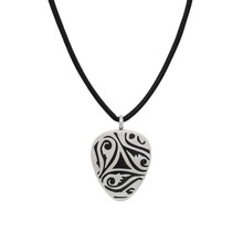 iXXXi MEN Leather Ketting Plectrum Tribal Mat Zilver