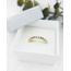 Melano Friends Wave CZ Ring Goud Zwart