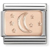 Nomination Link Rosékleurig - 430101-31 - Classic PLATES - Moon and Stars