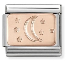 Nomination Link Rosékleurig - 430101-31 - Classic PLATES - Moon and Stars