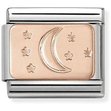 Nomination Link Rosékleurig - 430101-31 - Classic PLATES - Moon and Stars
