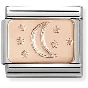 Nomination Link Rosékleurig - 430101-31 - Classic PLATES - Moon and Stars