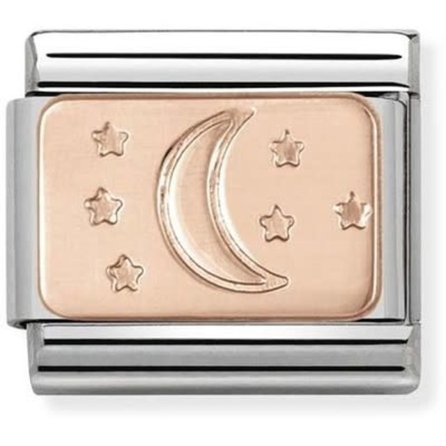Nomination Link Rosékleurig - 430101-31 - Classic PLATES - Moon and Stars