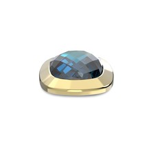 Melano Kosmic Facet Square Steen 28mm Azure Goudkleurig