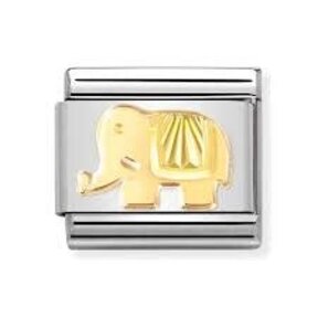 Nomination Link - 030149-50- Classic SYMBOLS - Diamond-Coated Elephant